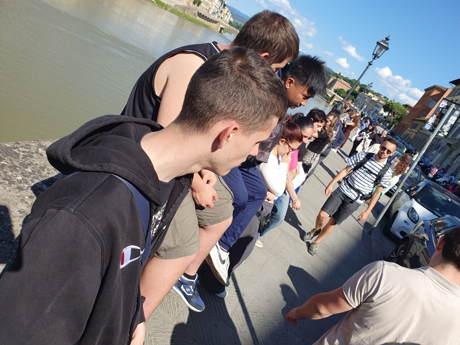 Il gruppo dei ragazzi durante un'uscita